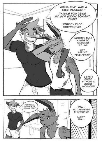 Furry Gay Porn Gym - 1 AM Workout Hentai Comic - My Hentai Gallery