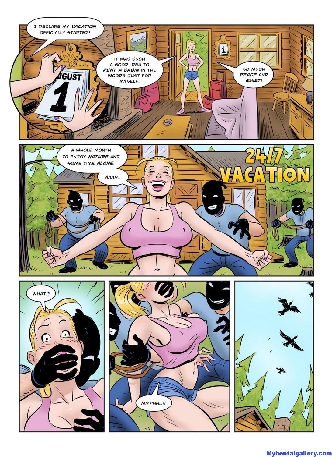 24/7 Vacation Porn Comic - Page 001