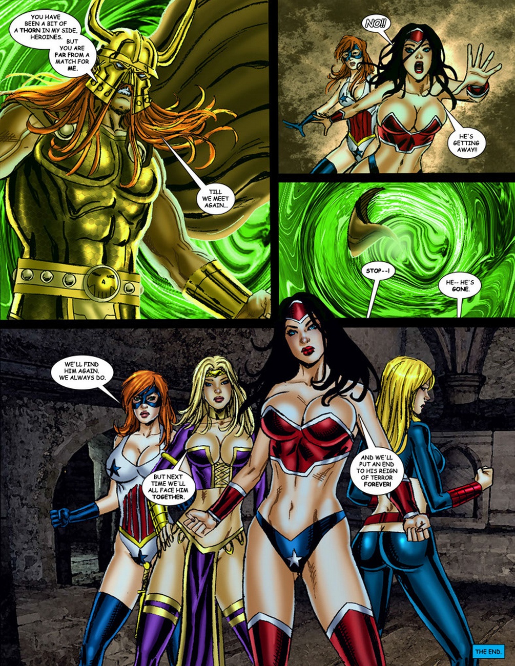 9 Superheroines VS Warlord 3 Porn Comic Page 025 