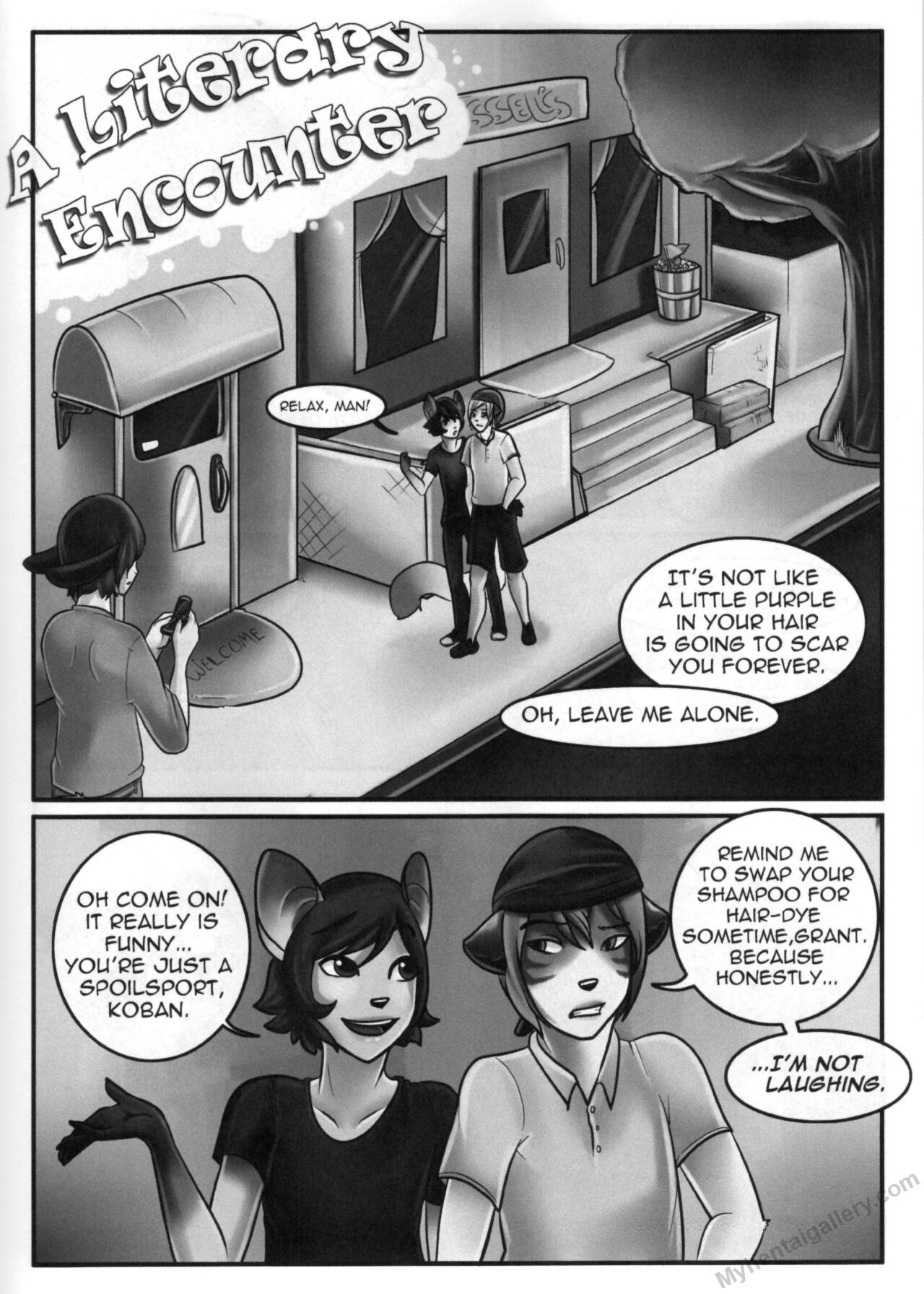 A Literary Encounter Porn Comic - Page 002