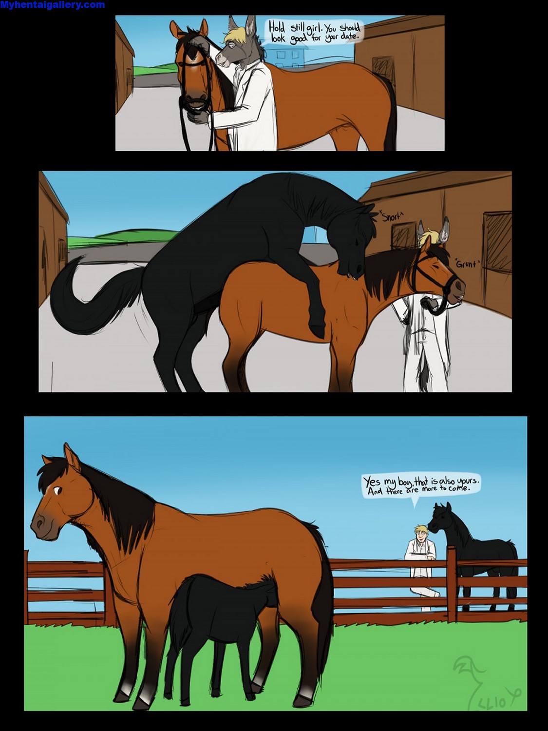 A Mare For A Prizewinning Stallion Porn Comic - Page 003