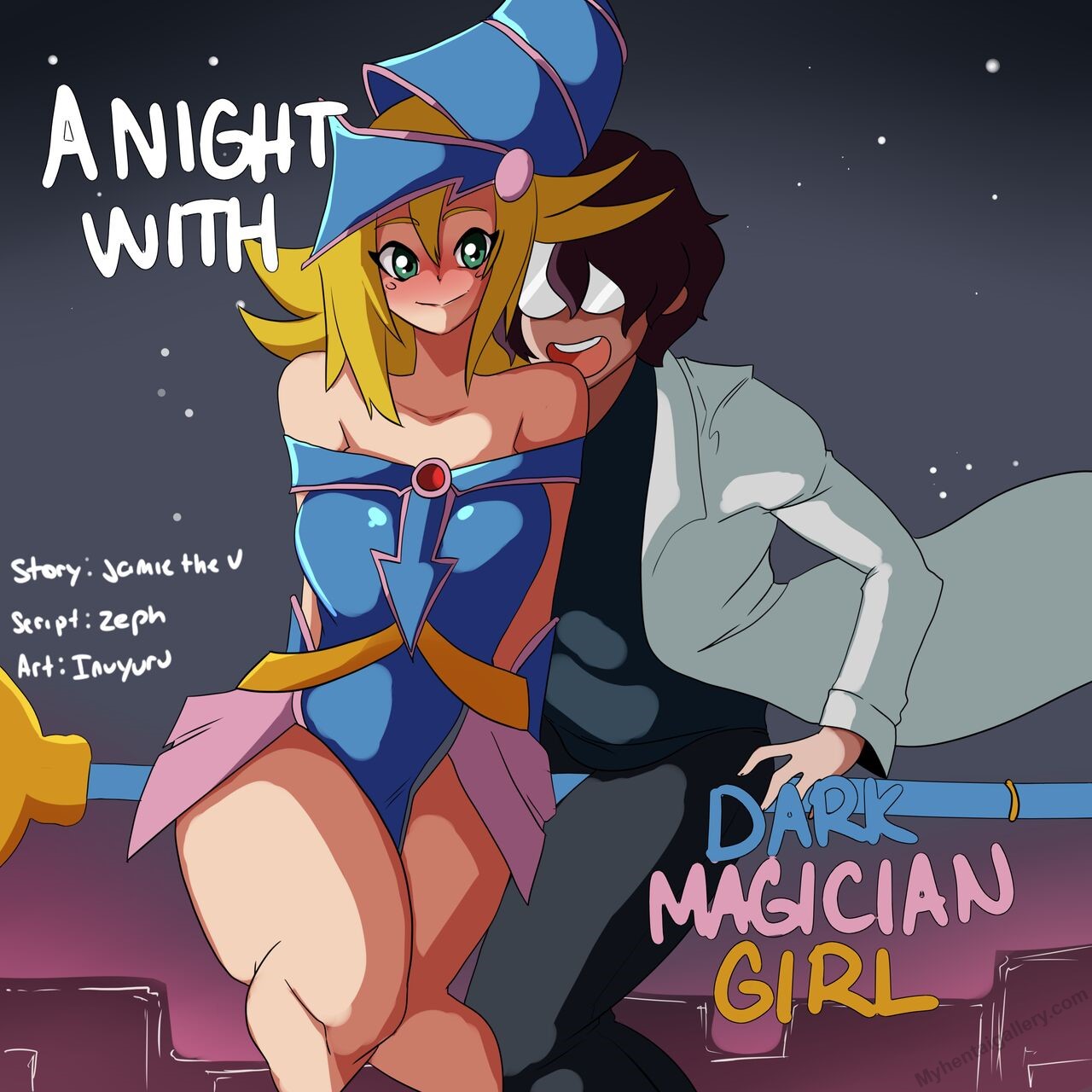 A Night With Dark Magician Girl Porn Comic - Page 001_6