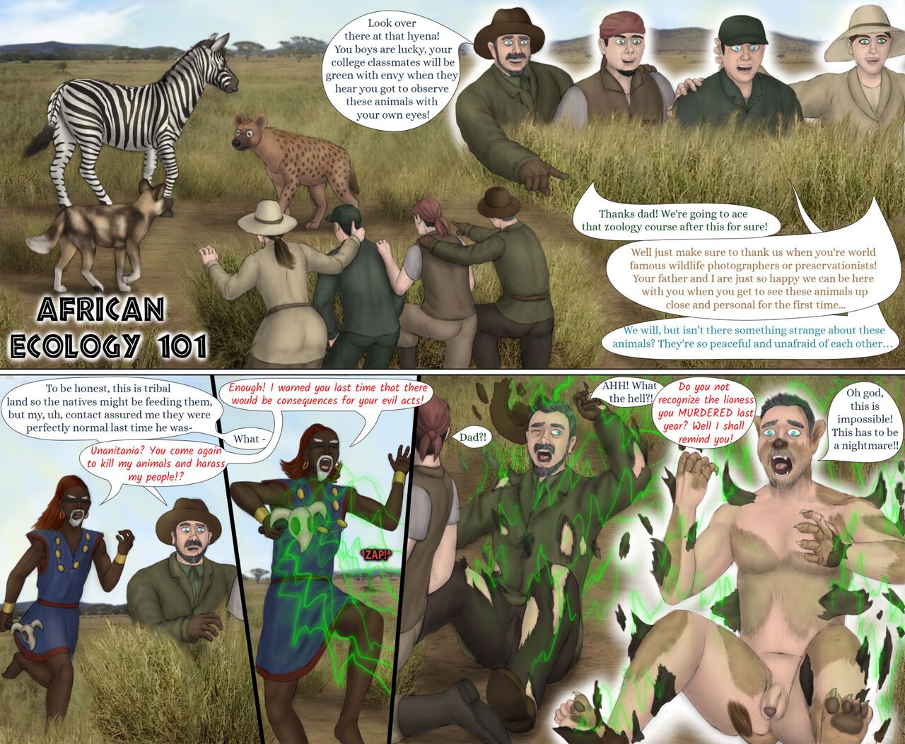 African Hentai Porn - African Ecology 101 HD Hentai Porn Comic - 001
