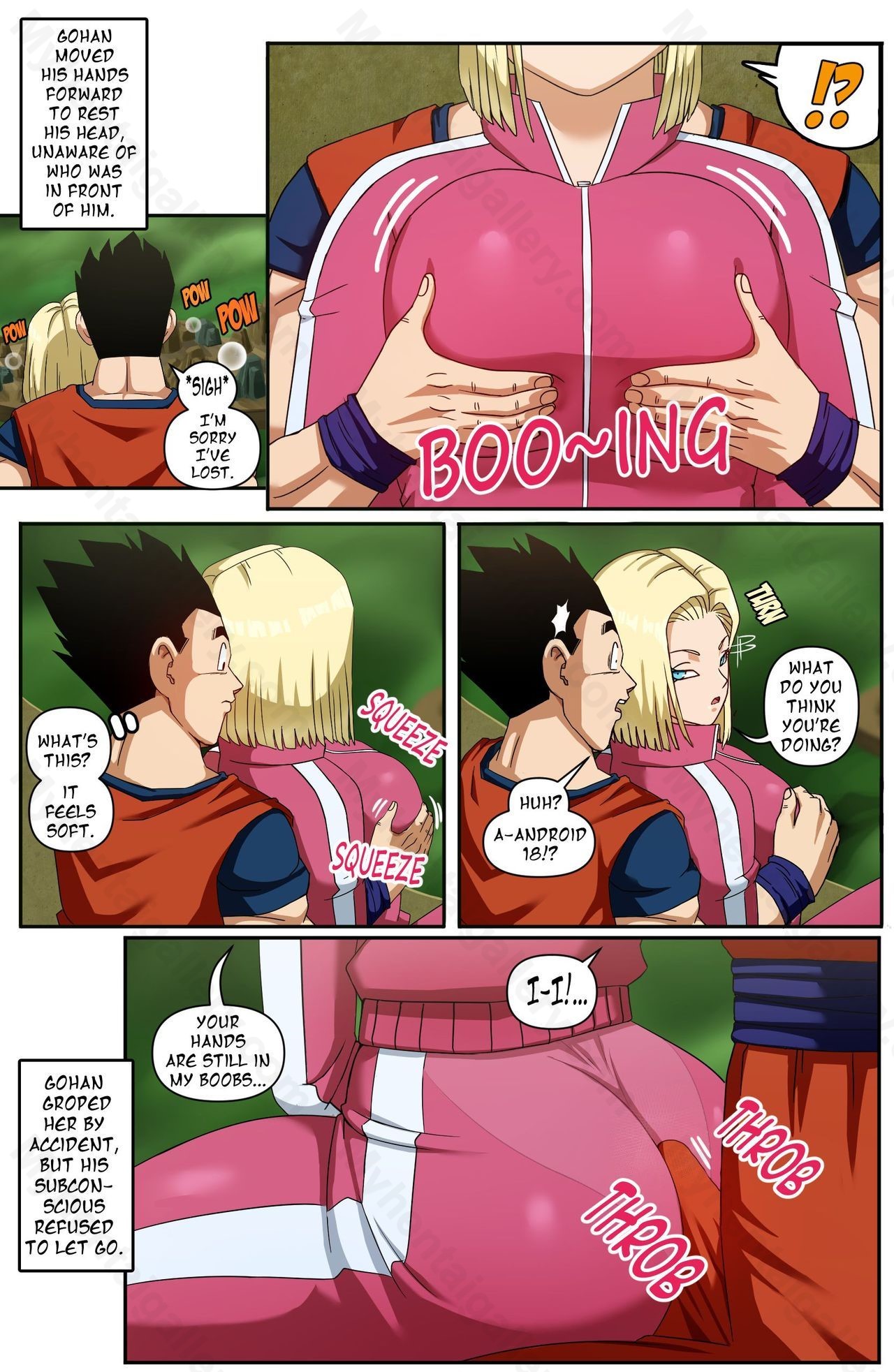Android 18 Porn Gallery - Android 18 & Gohan 2 Porn Comic - Page 003_1