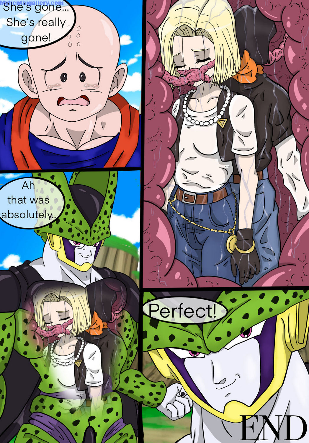 Android 18 - Absorption Story Porn Comic - Page 031