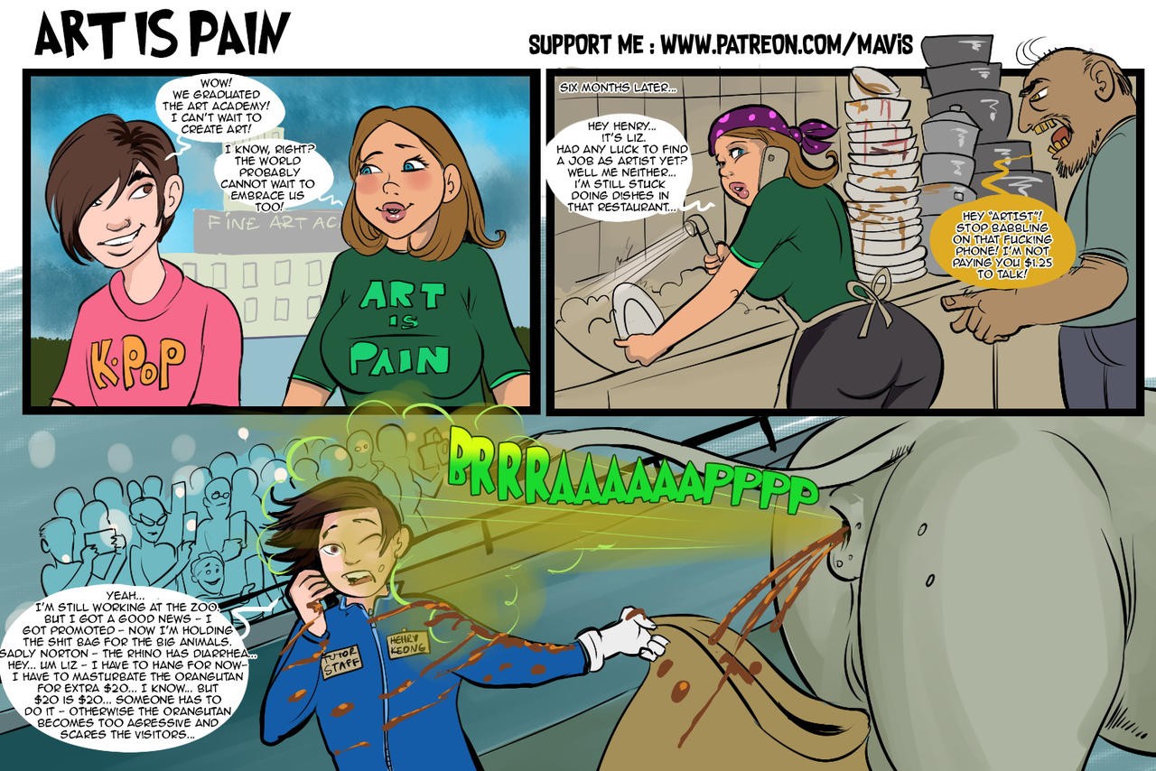 Art Is Pain Porn Comic - Page 001