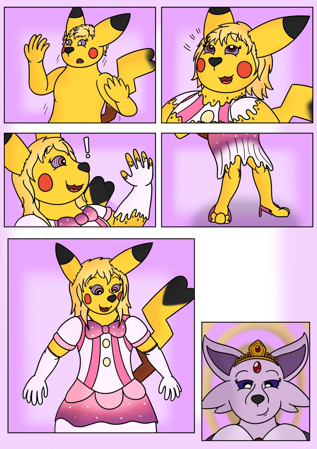 Ash Pikachu Princess Porn Comic - Page 003