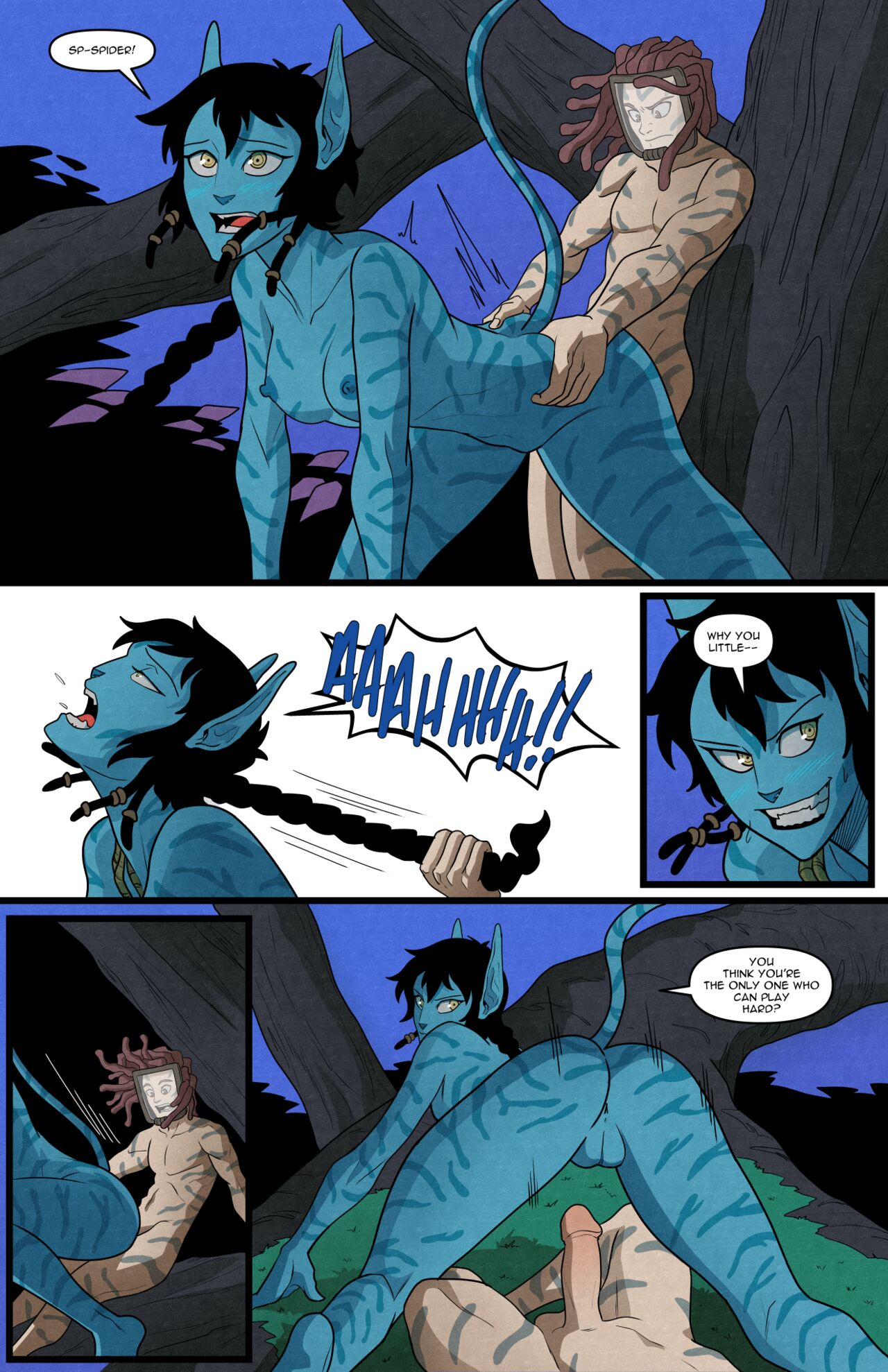 Avatar - Along Came A Spider Porn Comic - Page 010