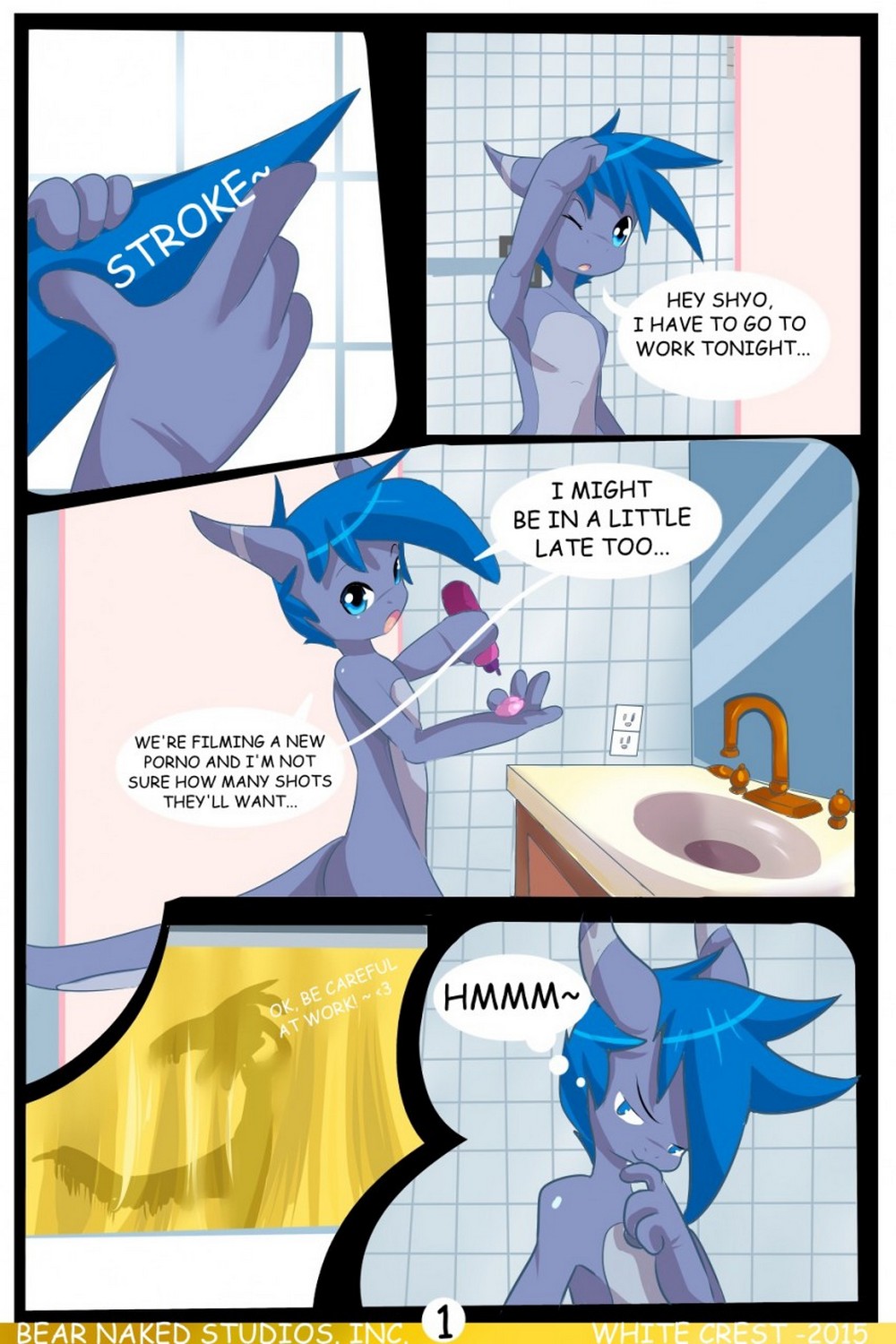 Bathroom Buttsex Porn Comic - Page 002