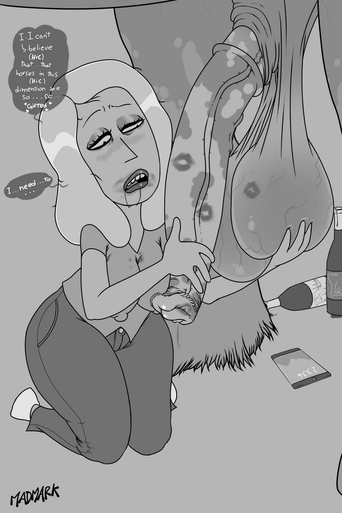 Beth Smith X Horse Porn Comic - Page 001