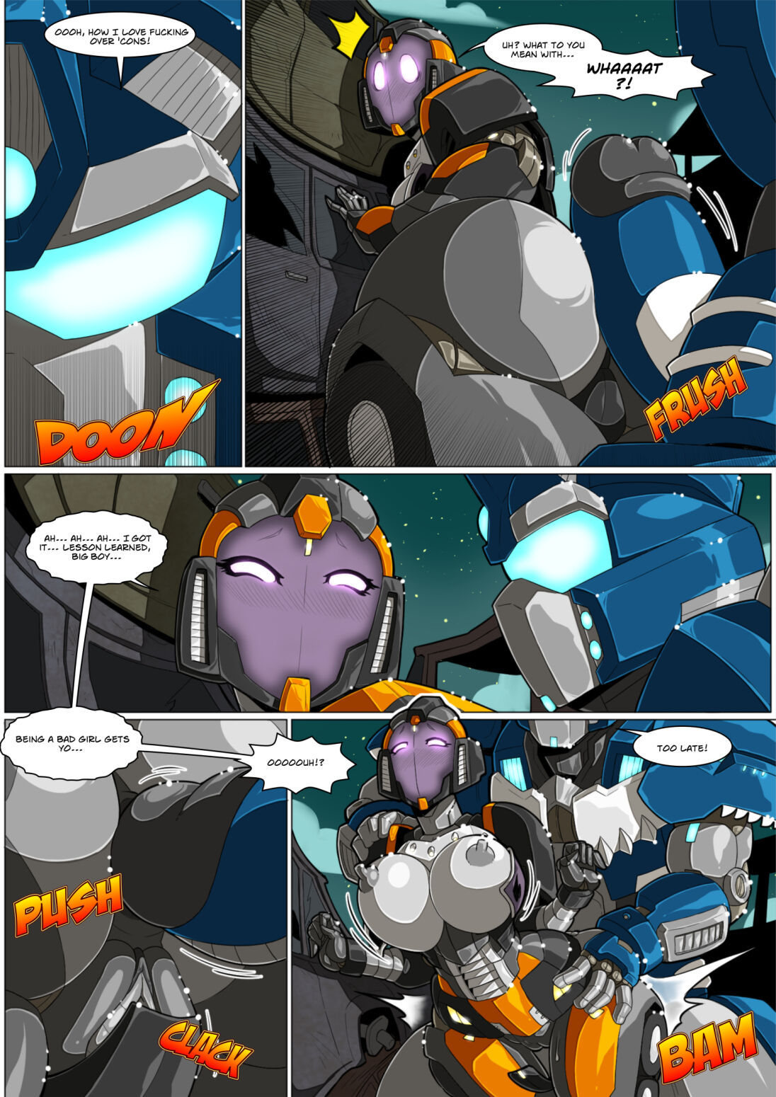 Black Betty vs FrostBites Porn Comic - Page 002