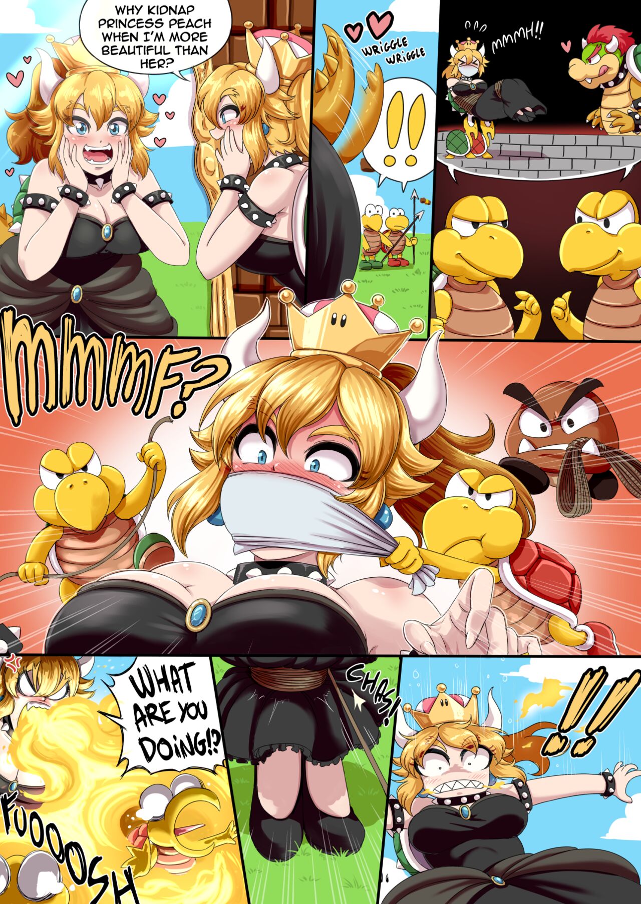 Bowsette (Bleached) Porn Comic - Page 002