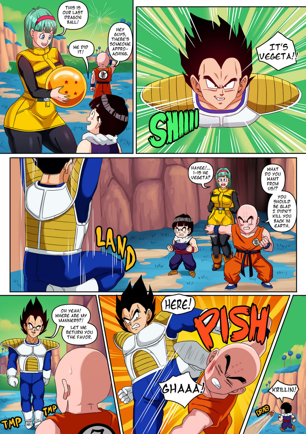 Bulma & Vegeta HD Hentai Porn Comic - 002