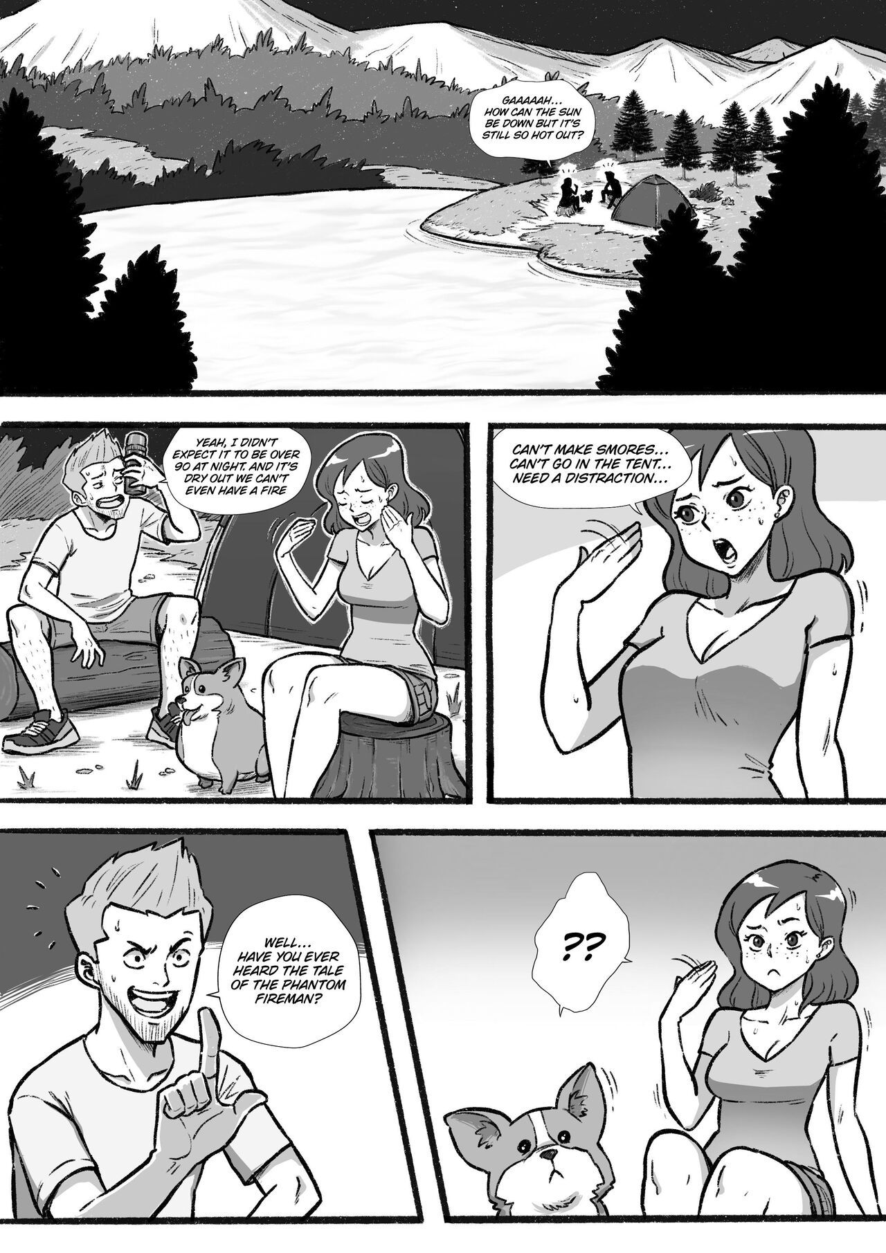 Burning Hot Summer Porn Comic - Page 001