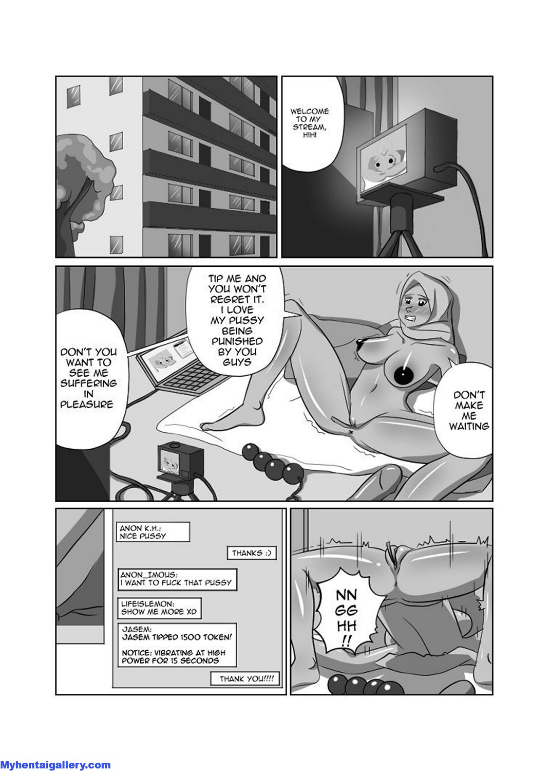 Camgirl <b>Mia</b> <b>Manga</b> Comic - Page 002.