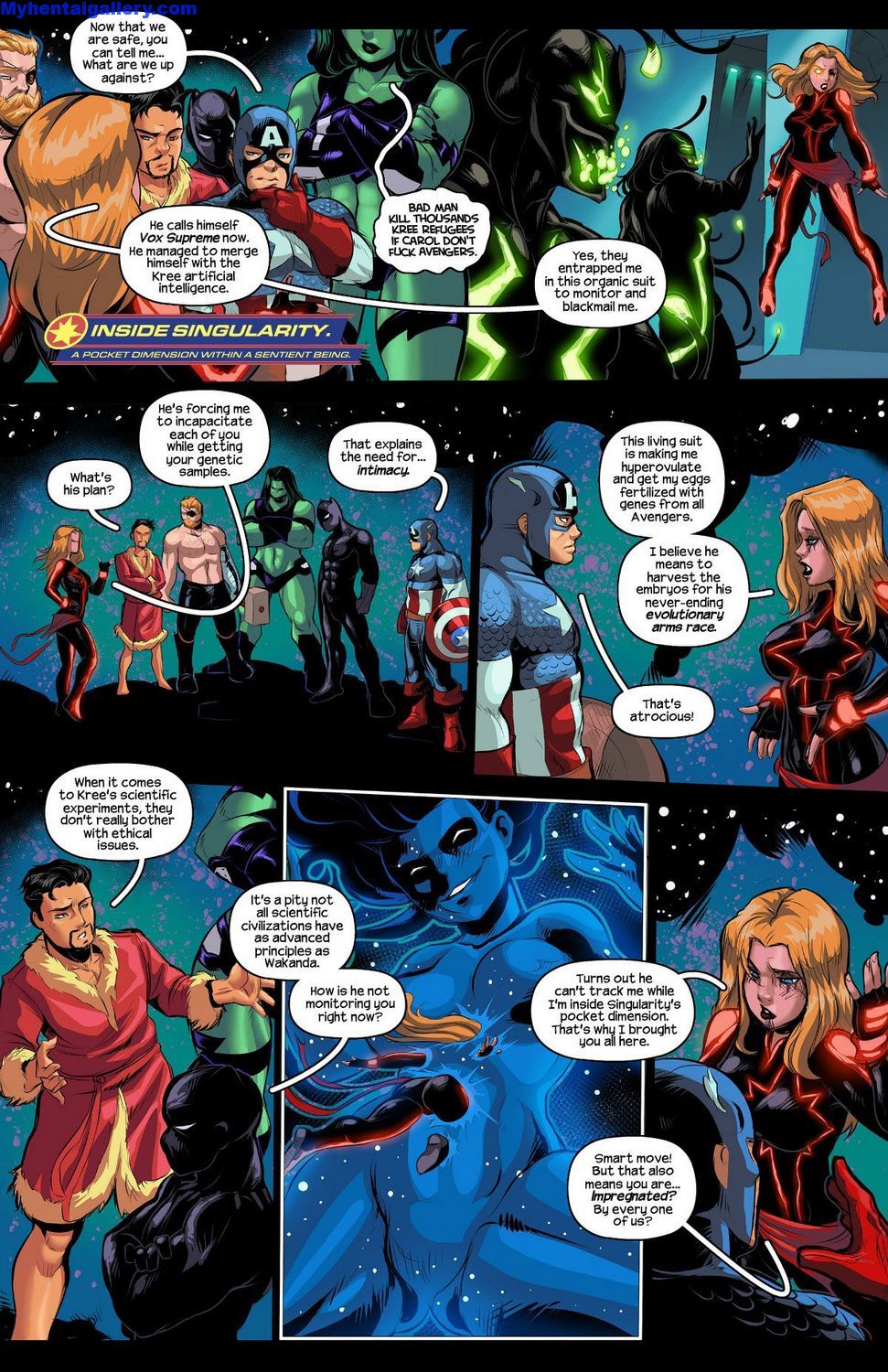 971px x 1500px - Captain Marvel - The Lust Avenger Porn Comic - Page 004