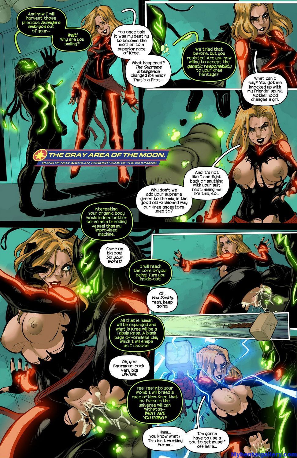 Captain Marvel - The Lust Avenger Porn Comic - Page 009