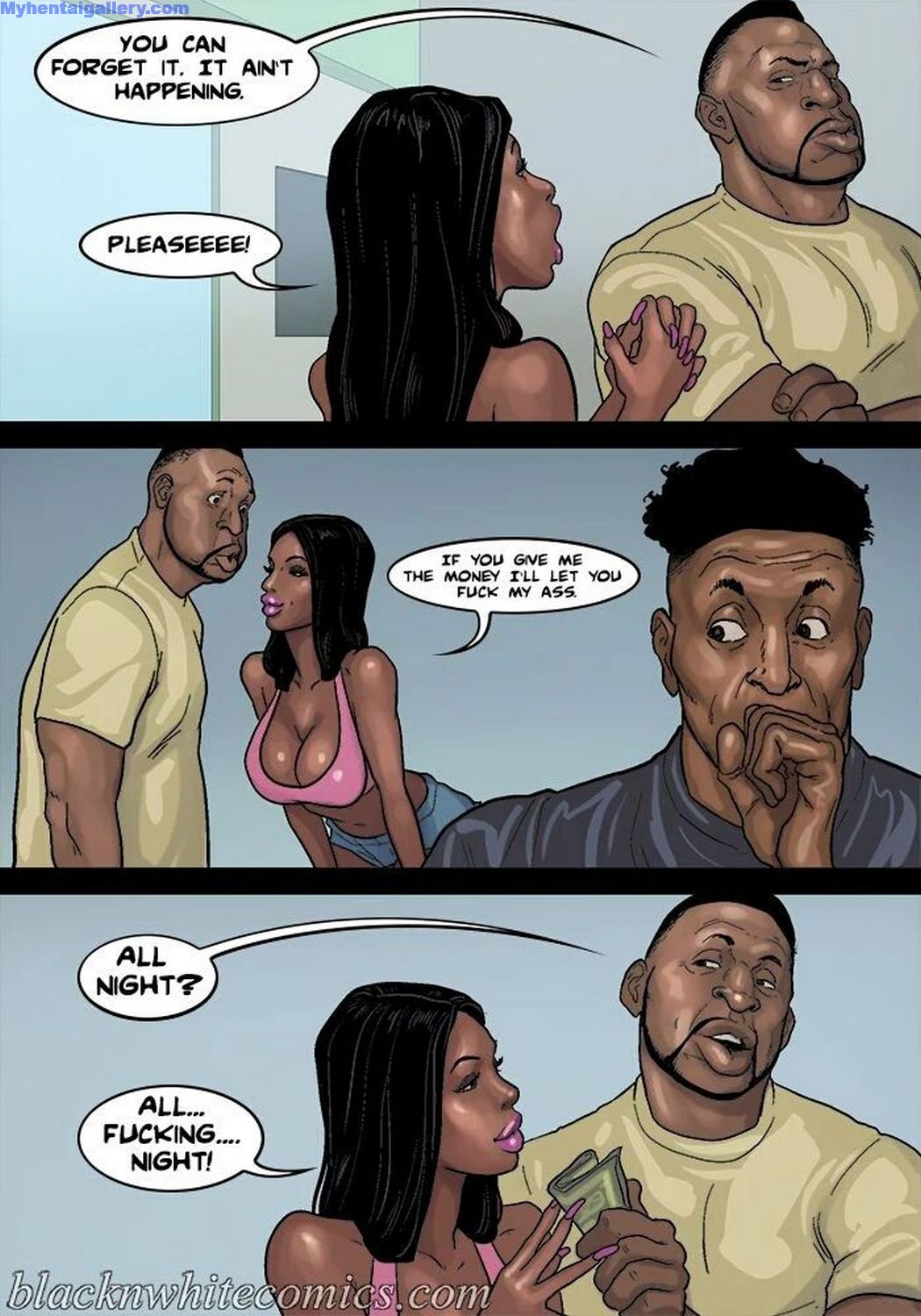 Chocolate City 1 - Baby Mama Porn Comic - Page 008