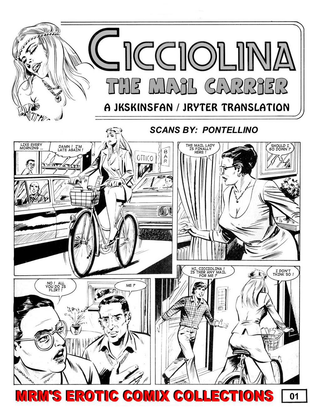 Cicciolina - The Mail Carrier Porn Comic - Page 002