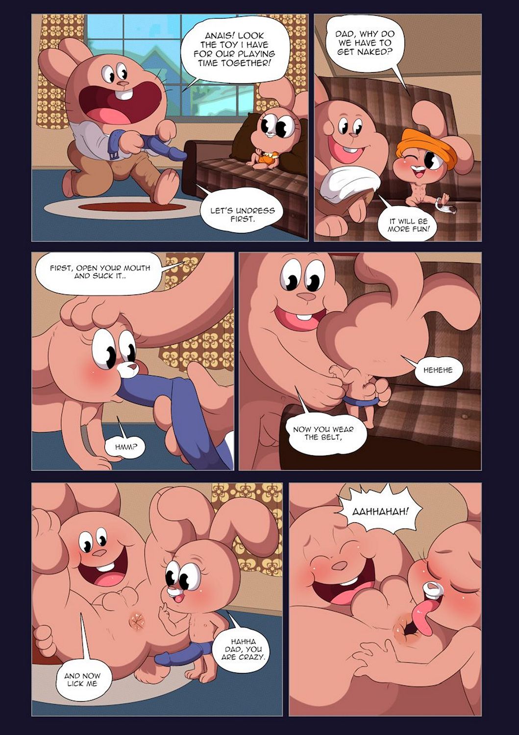 Dad & Daughter Porn Comic - Page 001