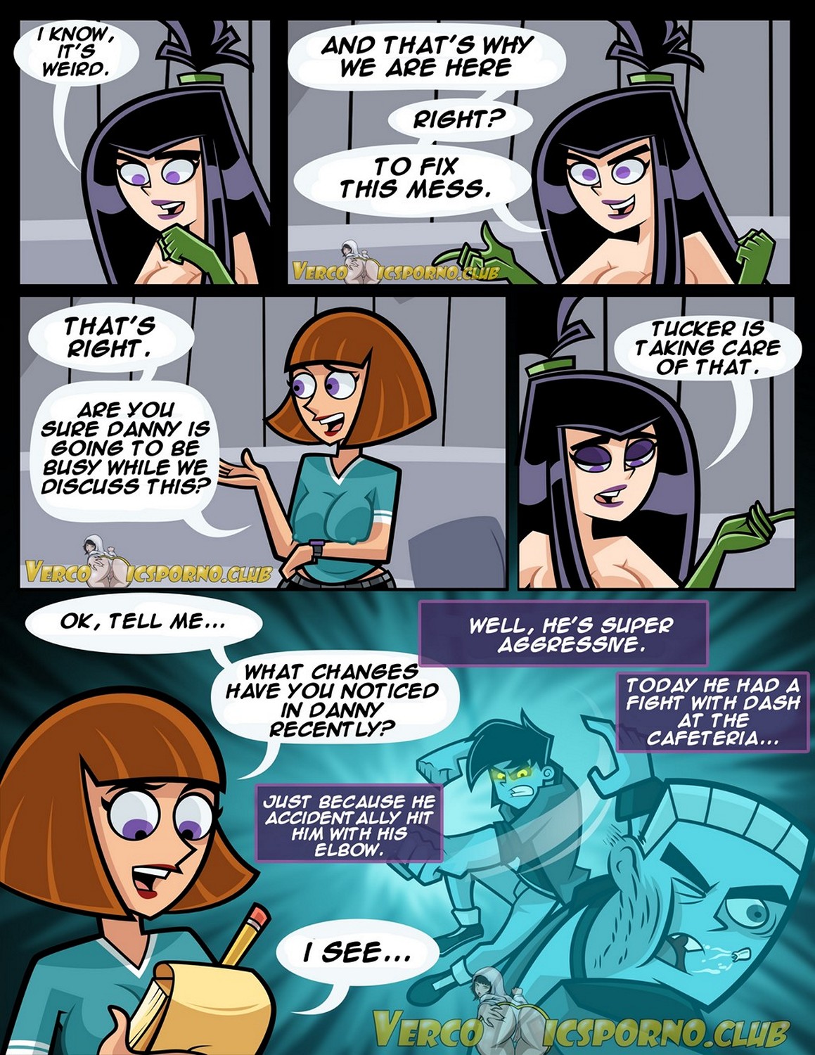 Danny Phantom - Ghost Puberty Porn Comic - Page 004