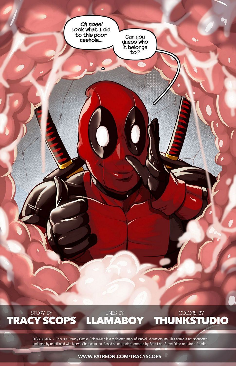 Deadpool - Thinking With Portals Porn Comic - Page 002