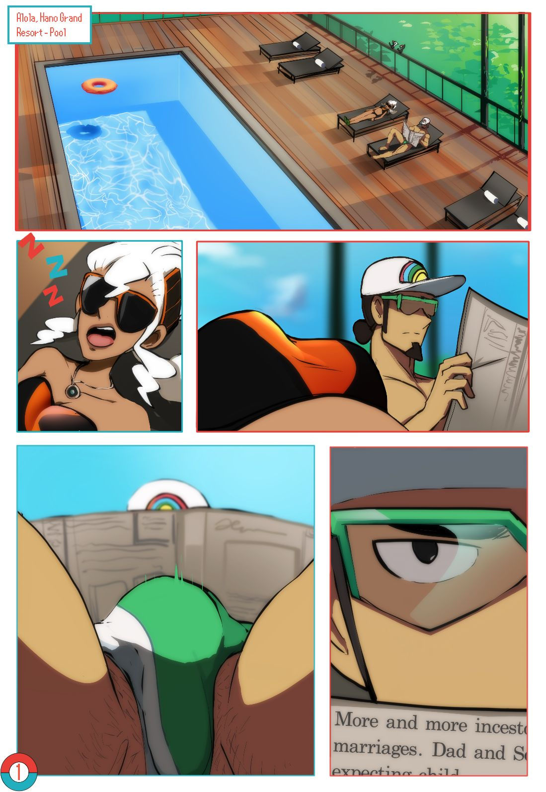 Elio X Kukui Porn Comic Page 001 