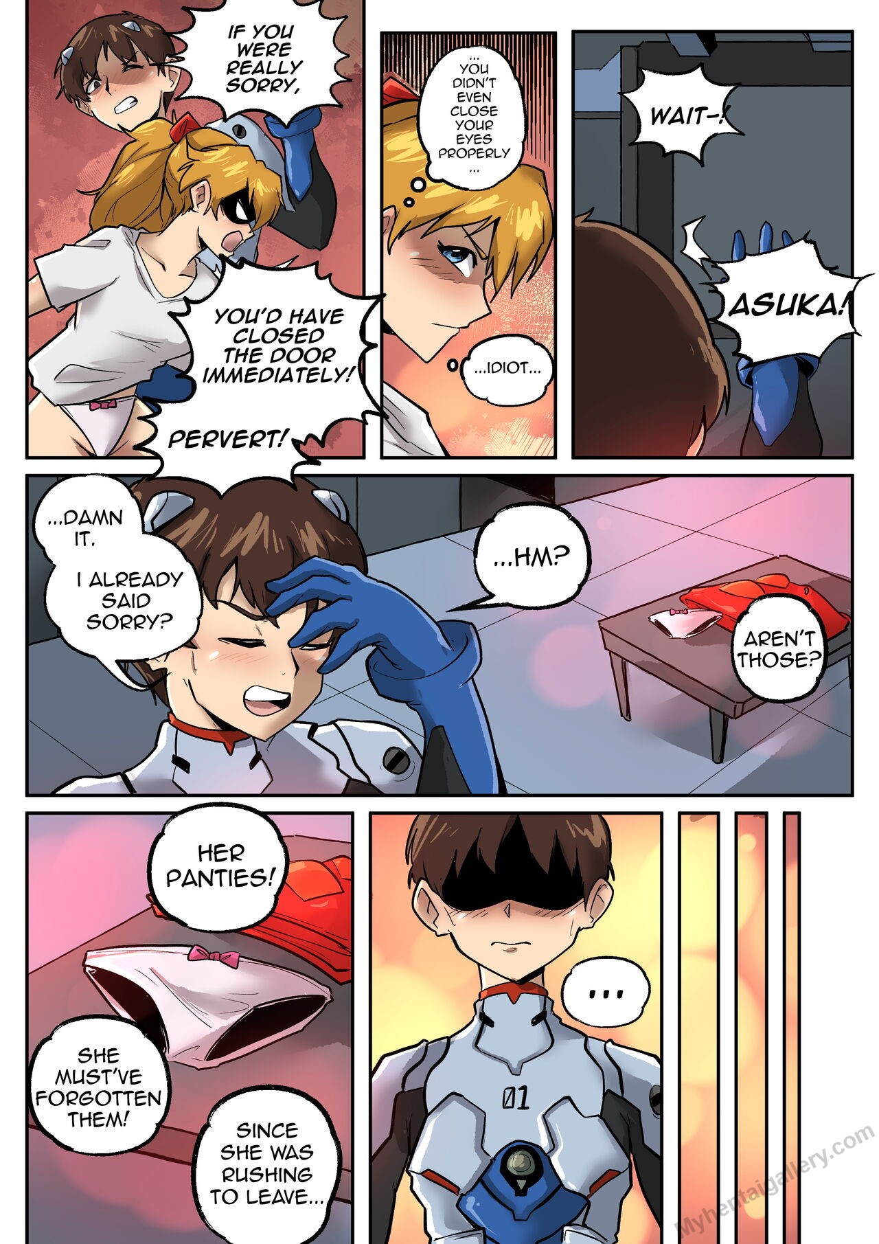 Crossdressing Porn Comic - Evangelion Crossdressing Porn Comic - Page 002