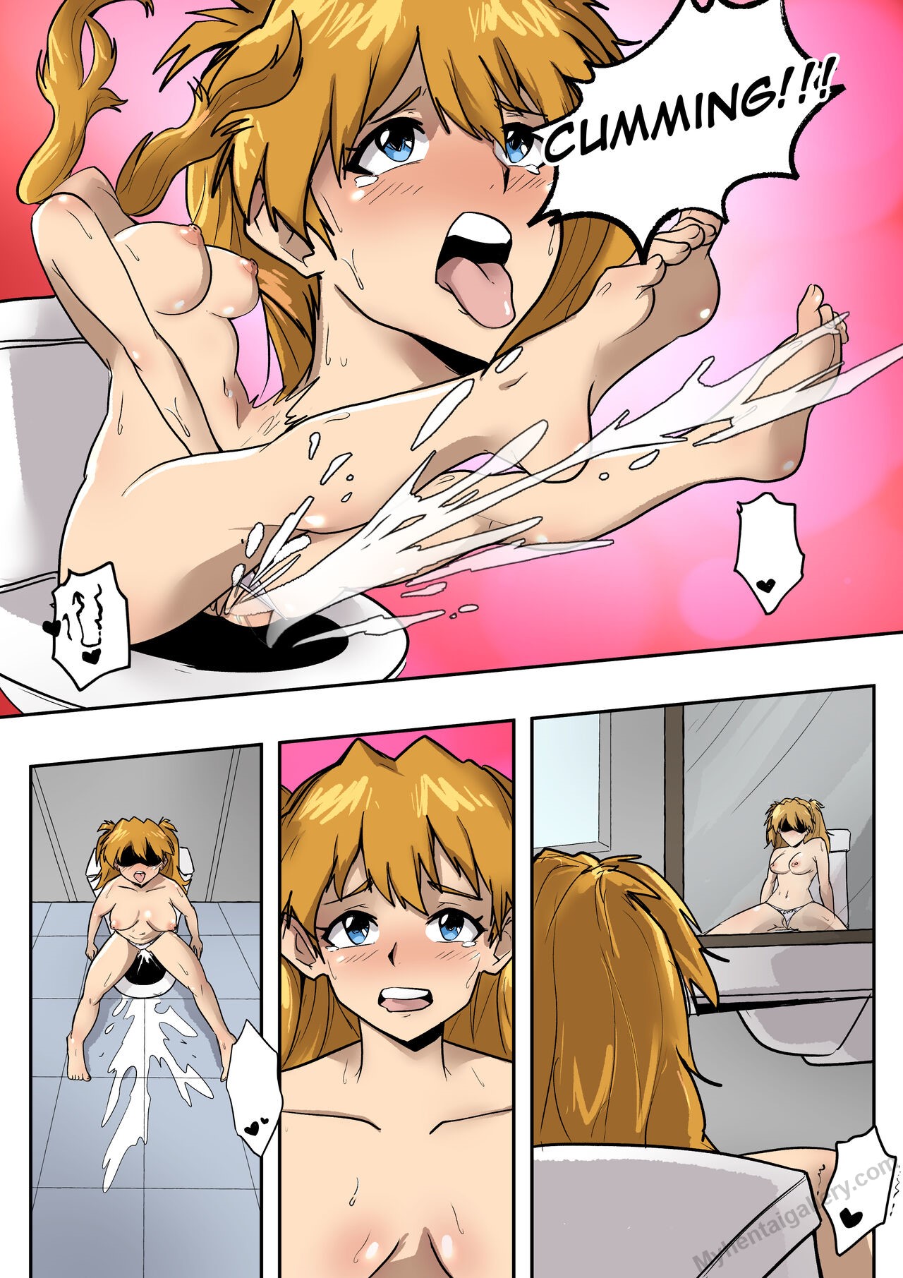 Evangelion Crossdressing Porn Comic - Page 011