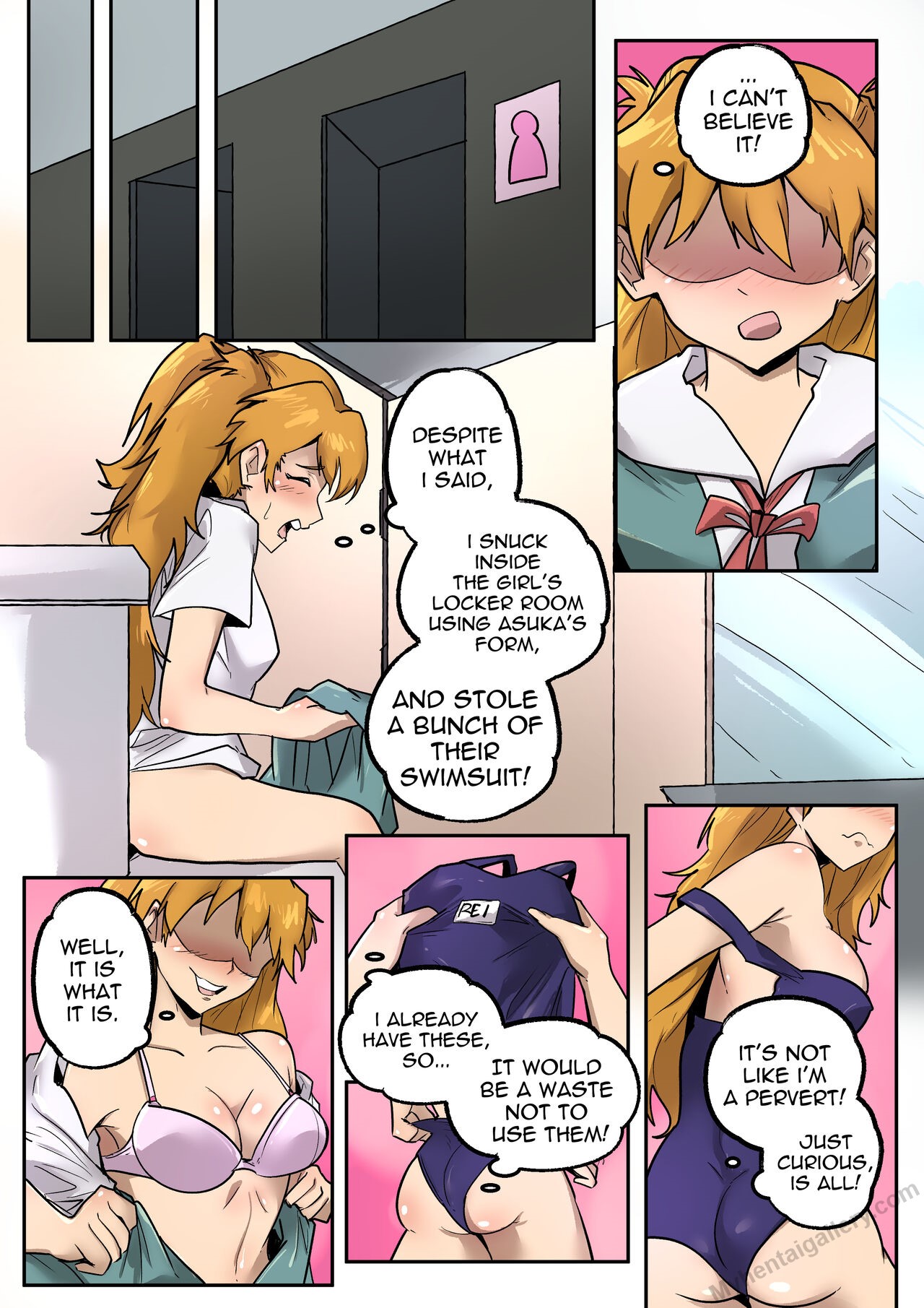 Evangelion Crossdressing Porn Comic - Page 020