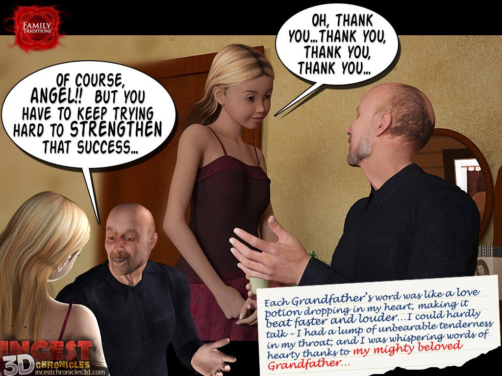 3d Comic Incest Porn Captions - Family Traditions 1 - The Preparation Porn Comic - Page 013