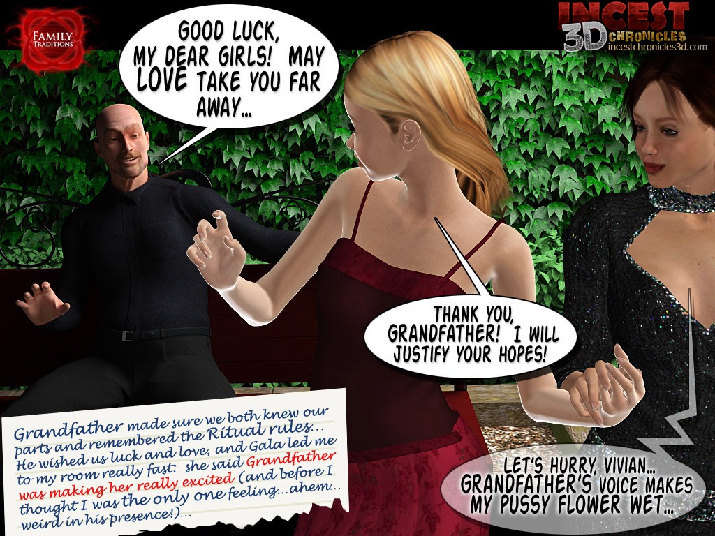 3d Family Porn Captions - Family Traditions 1 - The Preparation Porn Comic - Page 039