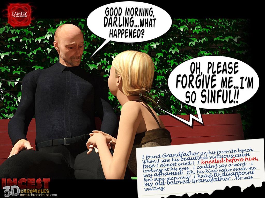 3d Comic Incest Porn Captions - Family Traditions 1 - The Preparation Porn Comic - Page 075