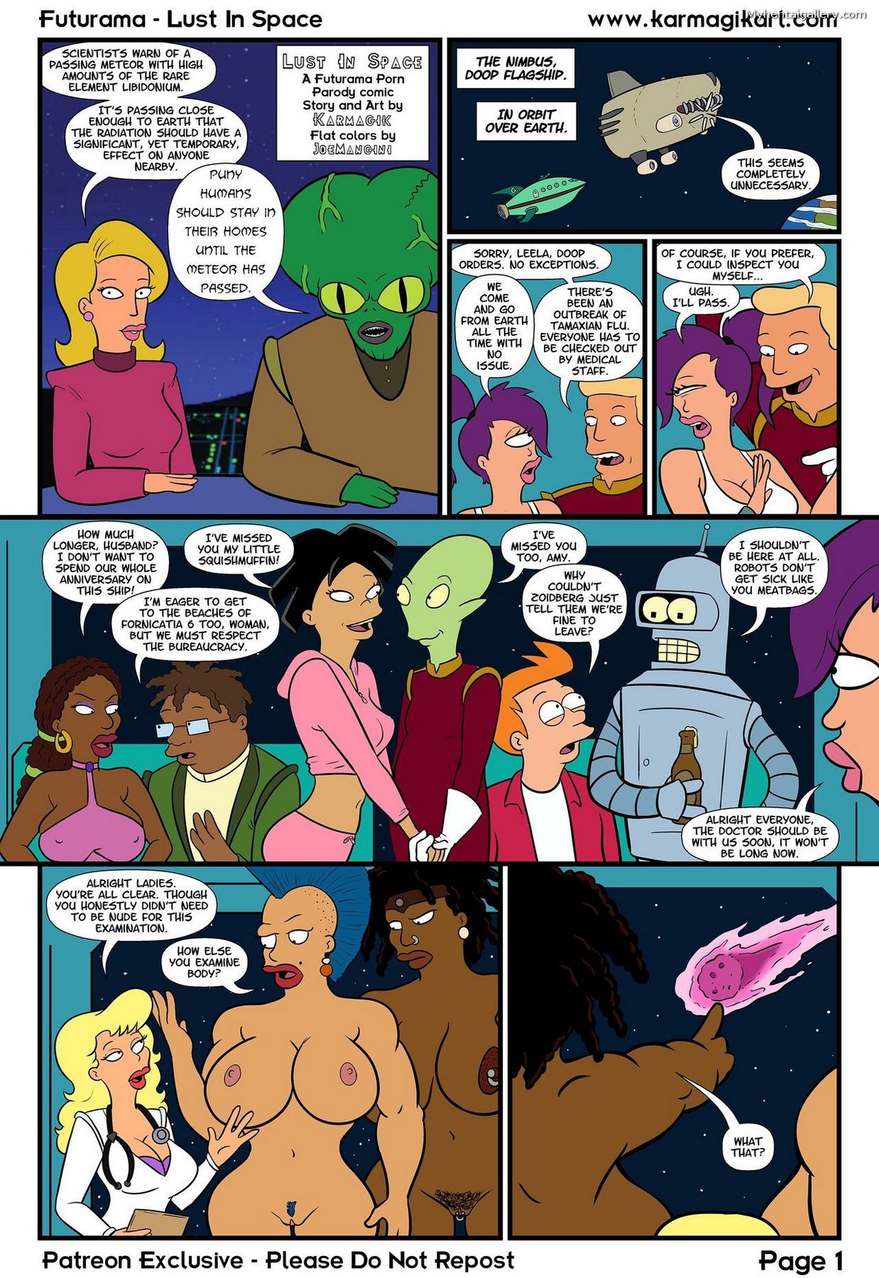 Futurama - Lust In Space Porn Comic - Page 001