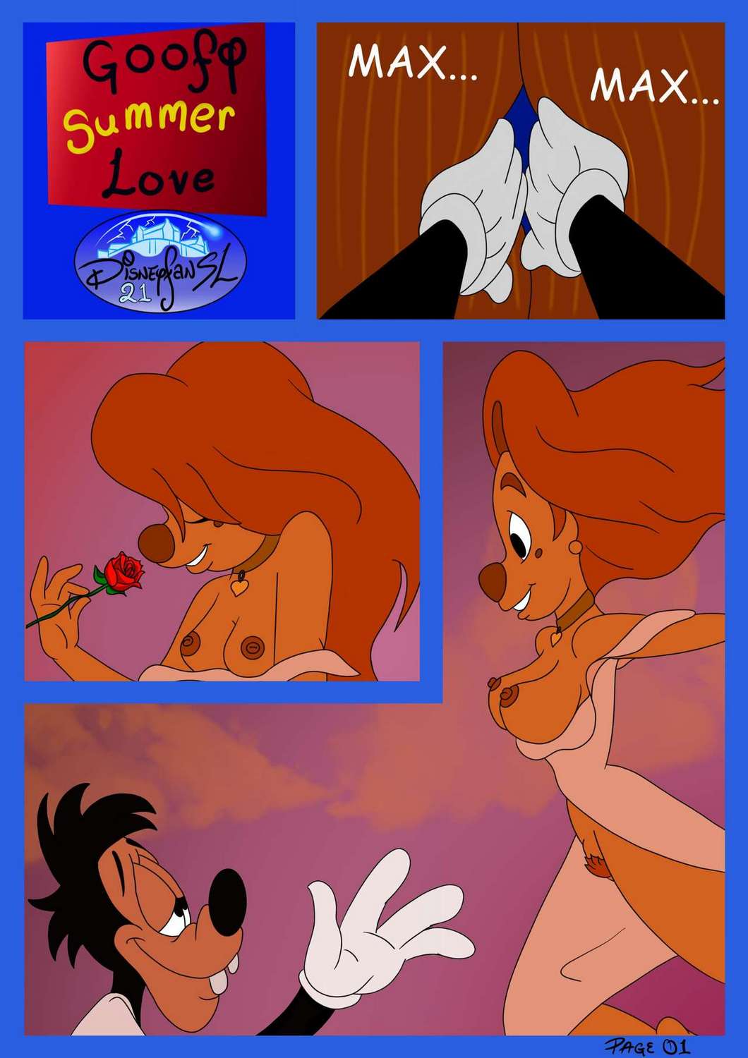 Goofy Summer Love 1 Porn Comic - Page 002