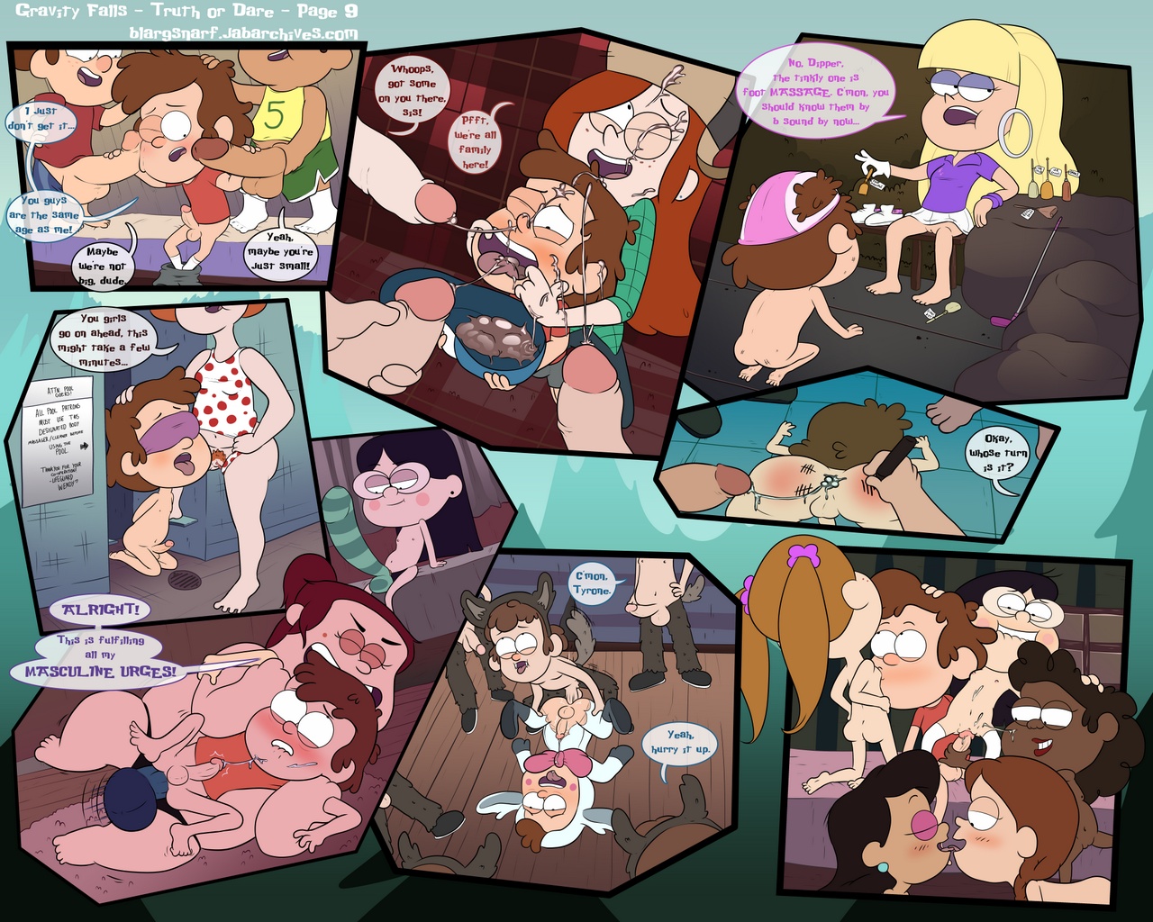 Gravity Falls - Truth Or Dare Porn Comic - Page 010