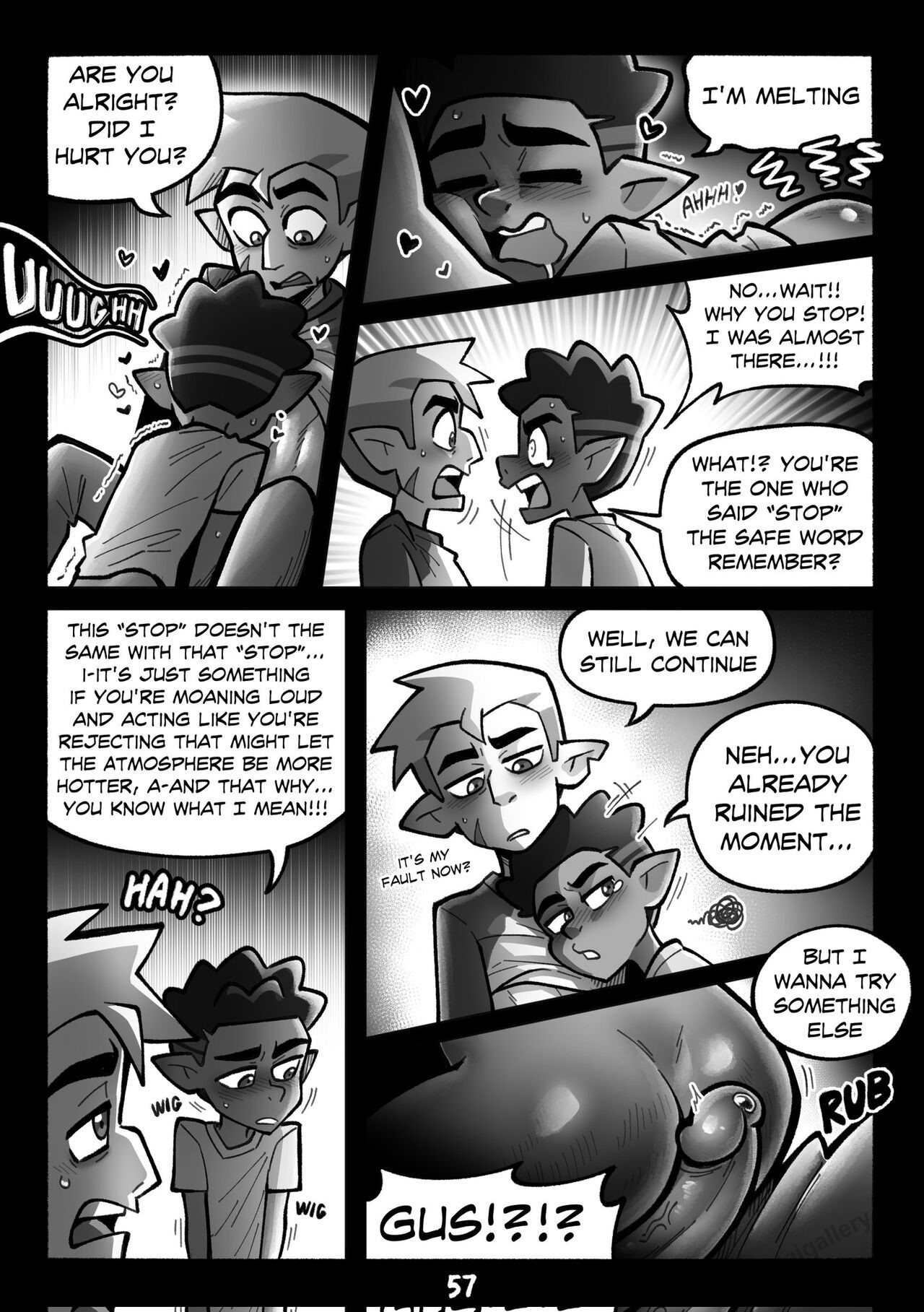 Guster Sleepover Porn Comic - Page 058