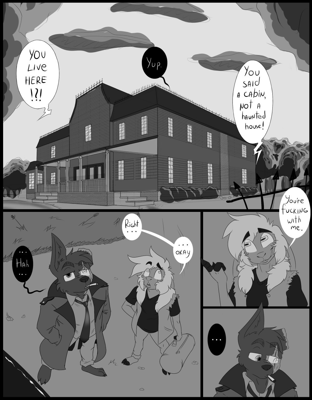 Haunted House Porn Comic - Page 001