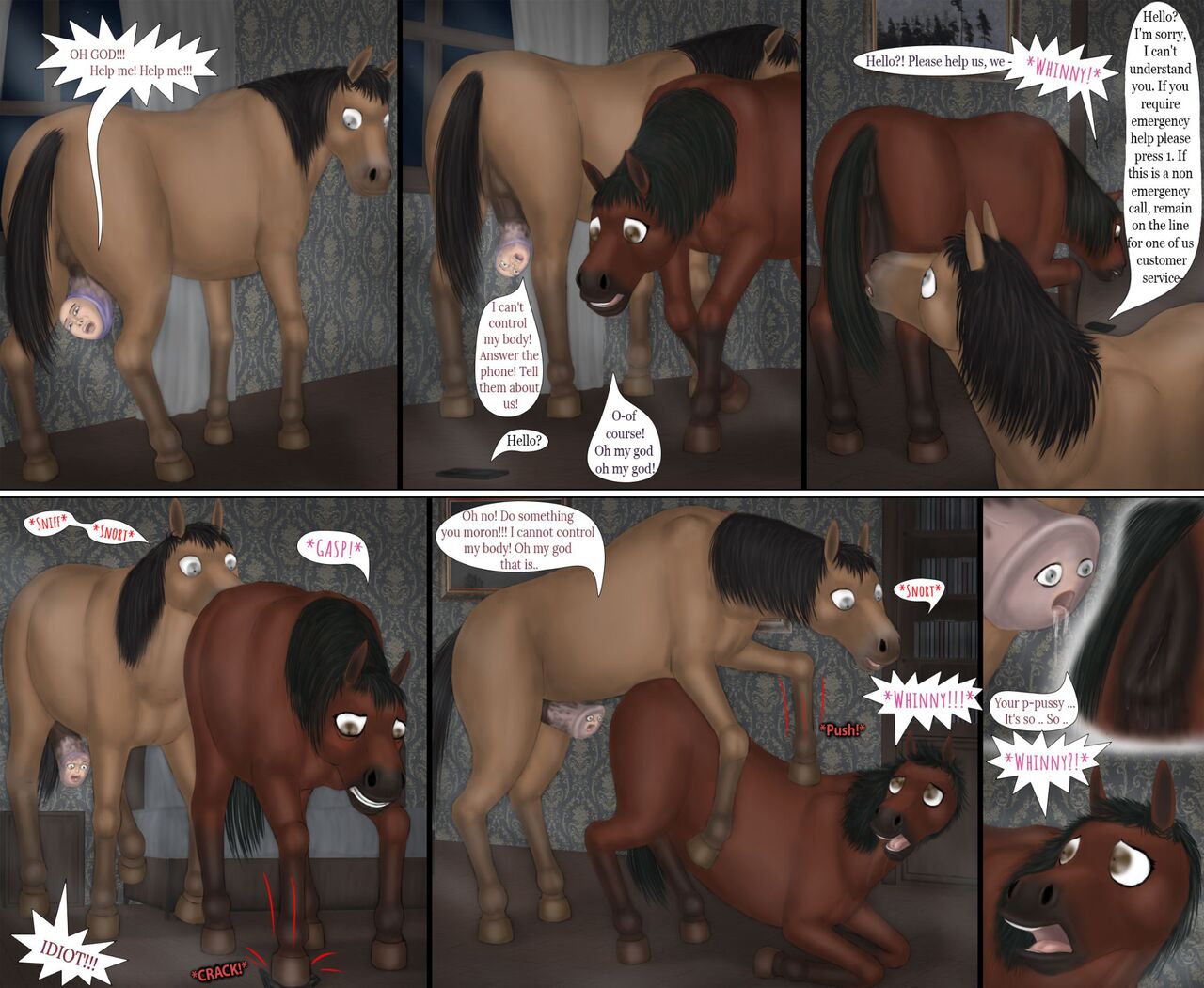 Fun Horse Porn - Horse Fun Porn Comic - Page 003