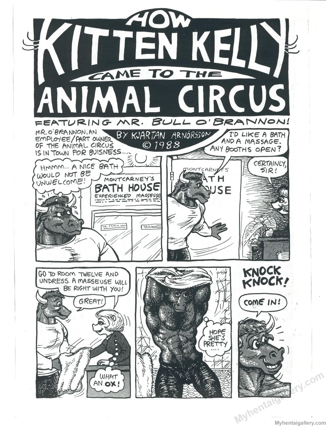 How Kitten Kelly Came To The Animal Circus Porn Comic - Page 001