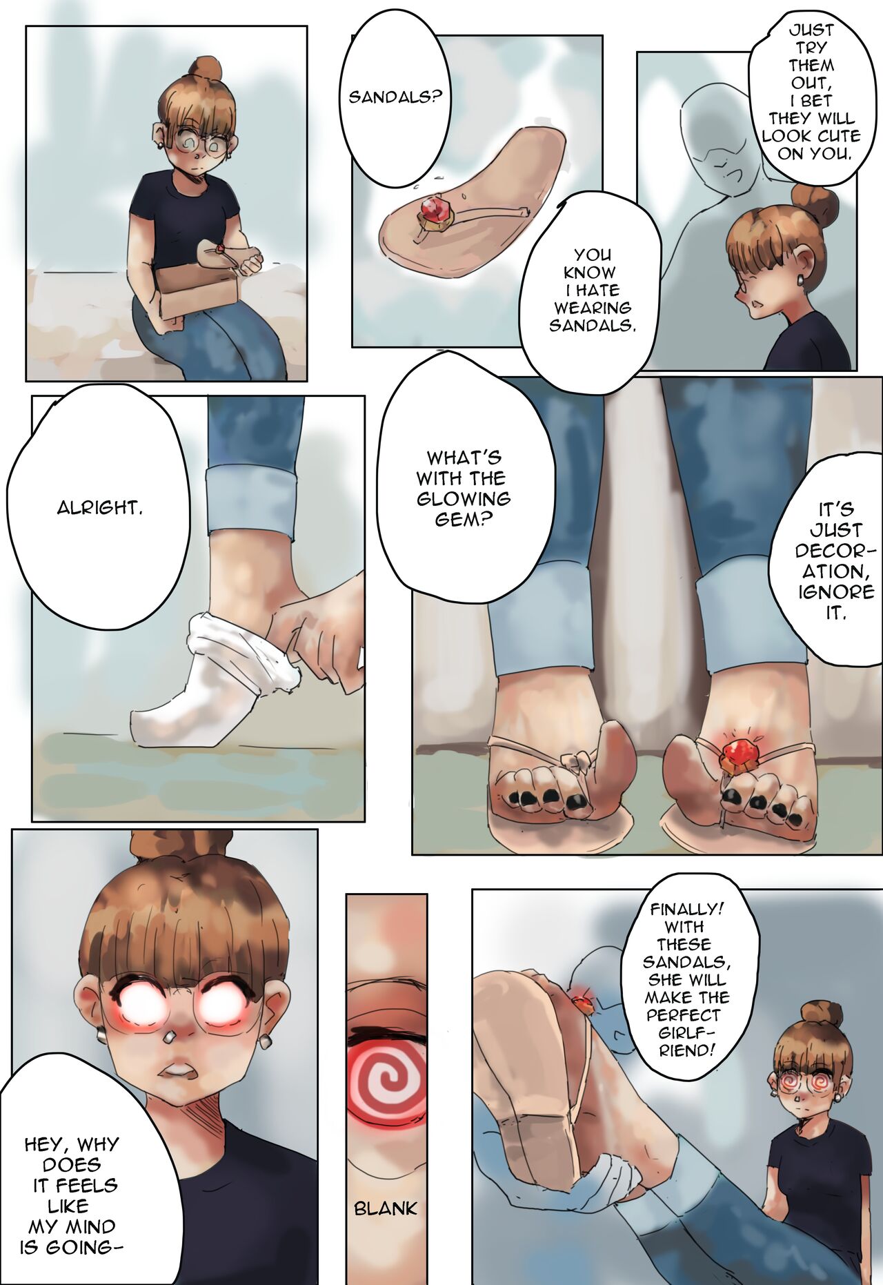 Sandals hentai Hypno Sandals HD Hentai Porn Comic - 002