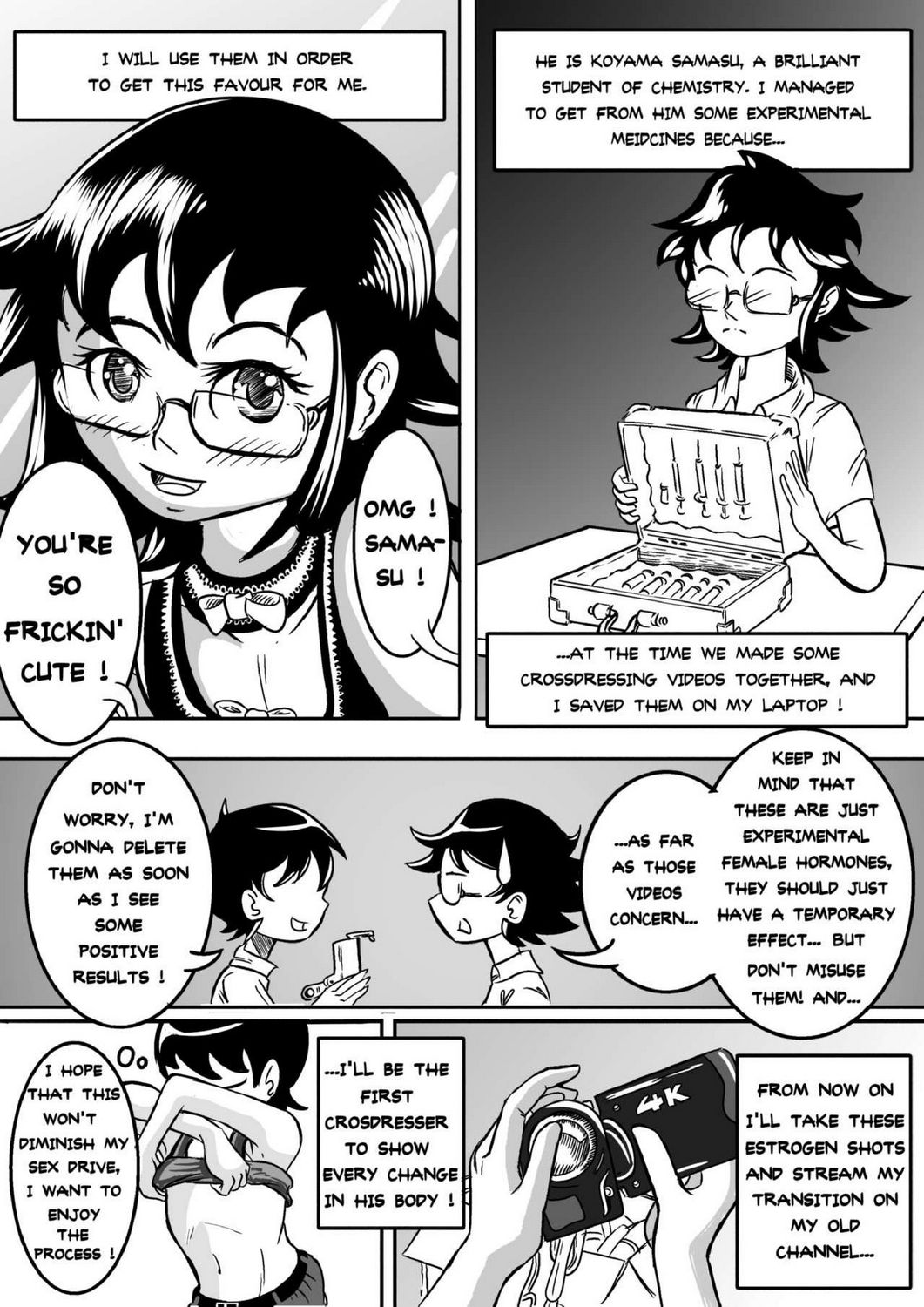 I Tried Female Hormones To Become A Crossdresser Idol 1 Porn Comic - Page  004