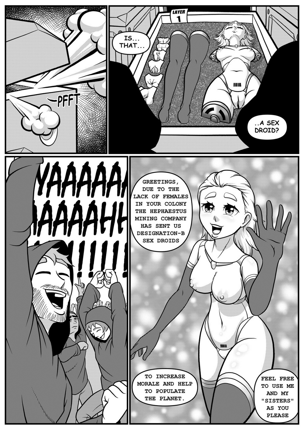 Iaskaya - The Robot Breeding Colony Porn Comic - Page 002