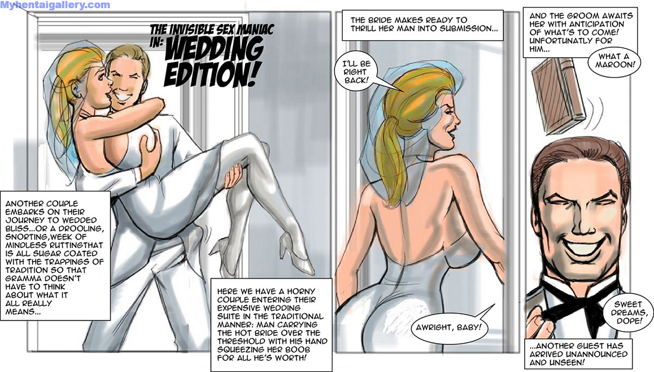 Invisible Sex Maniac - Wedding Porn Comic - Page 001