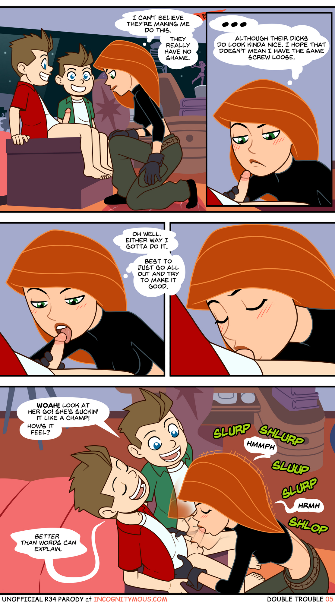 Futanari Kim Possible Porn Comics - Kim Possible - Double Trouble Porn Comic - Page 005_000