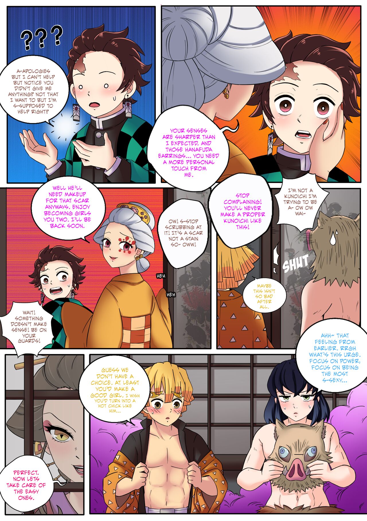 Kimetsu No Yaiba - Red Light District Porn Comic - Page 015