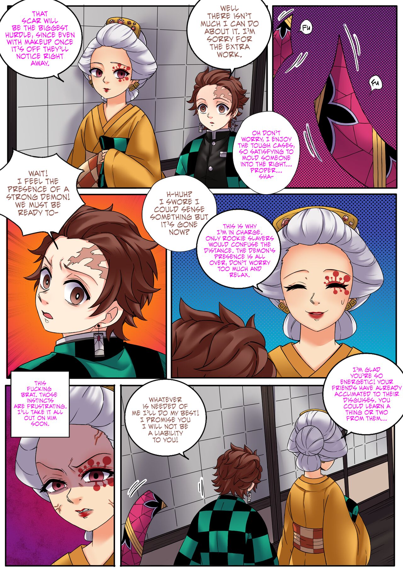 Kimetsu No Yaiba - Red Light District Porn Comic - Page 037