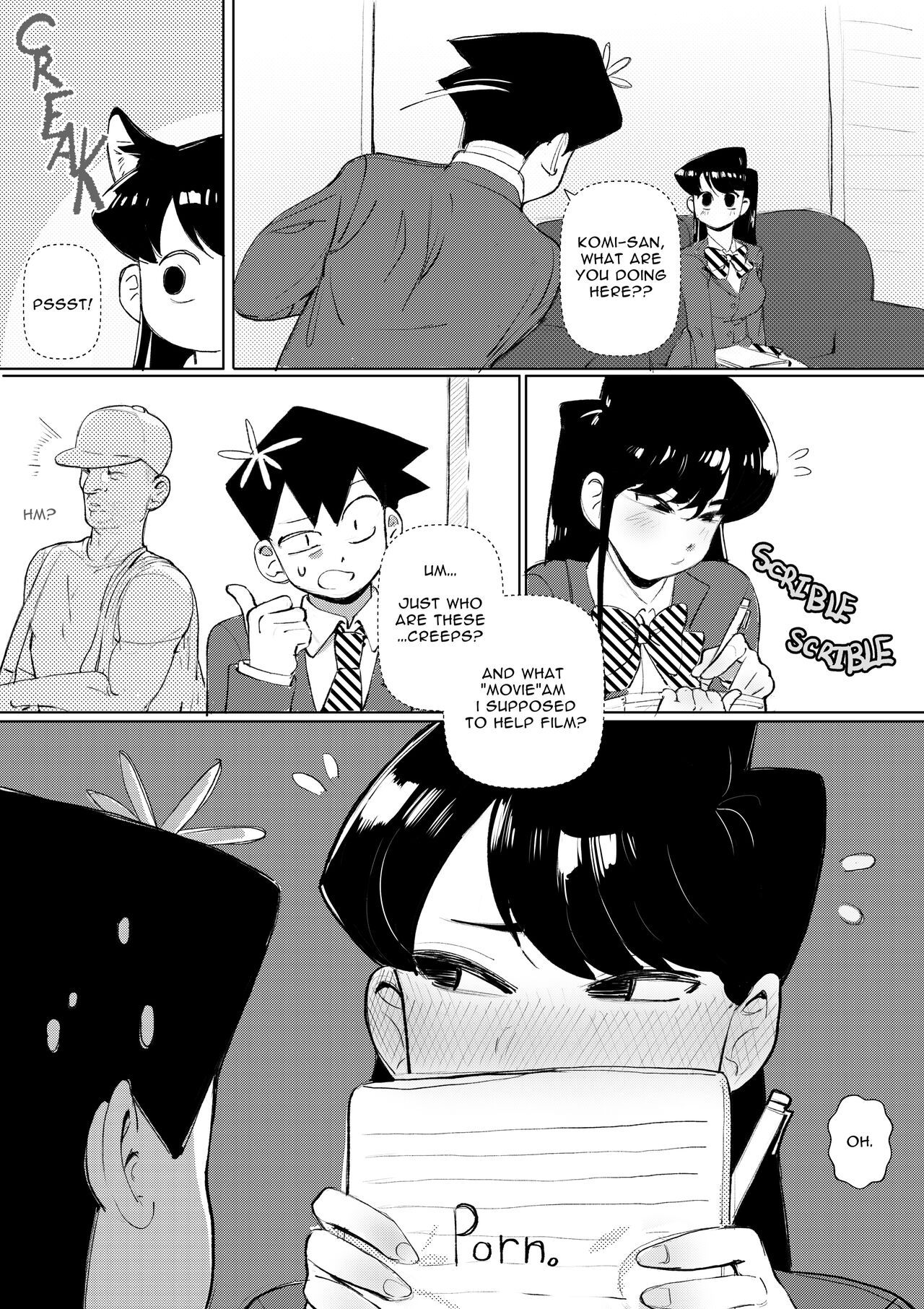 Komi-San Makes A Porno Porn Comic - Page 001