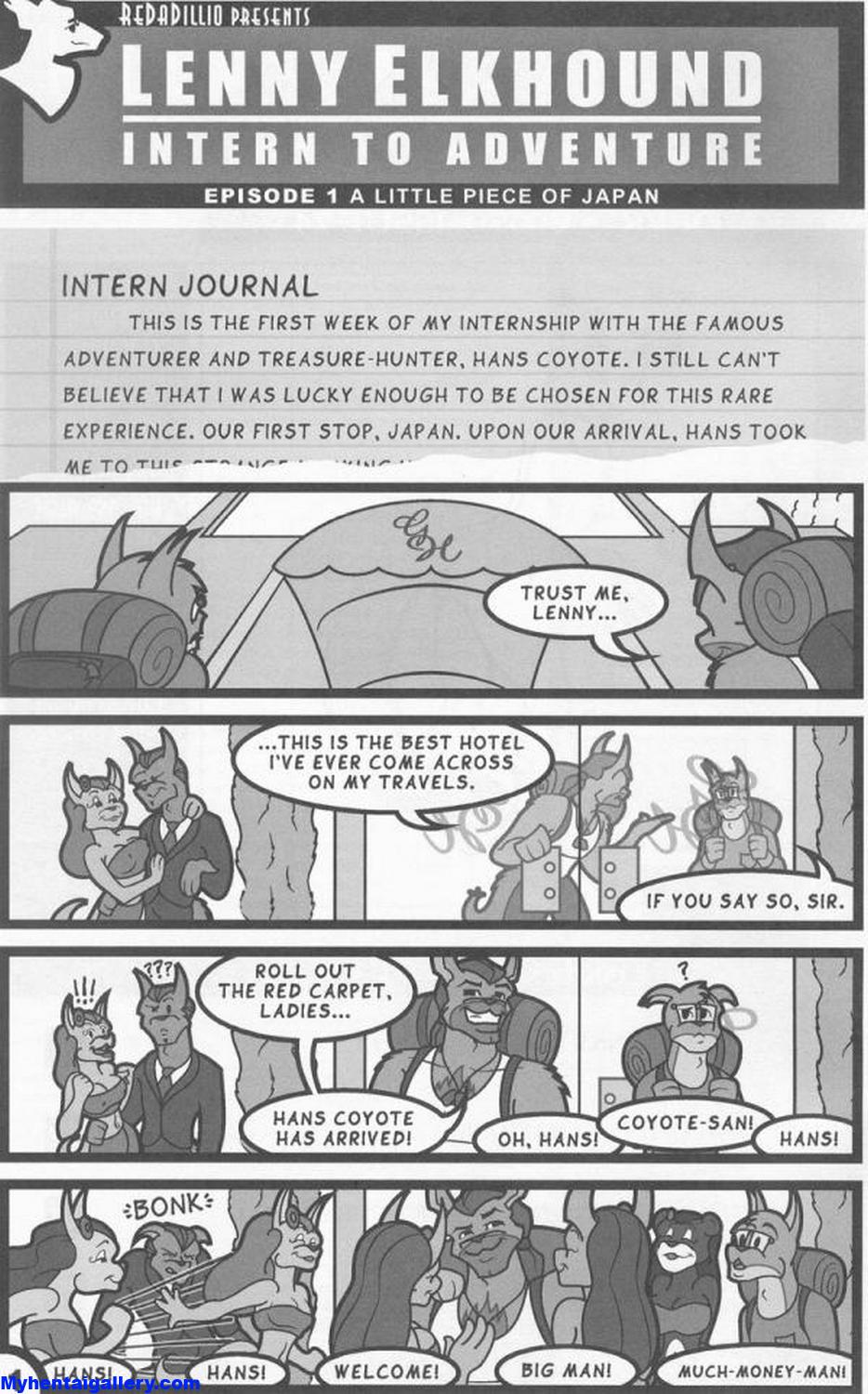 Lenny Elkhound 1 - A Little Piece Of Japan Porn Comic - Page 001