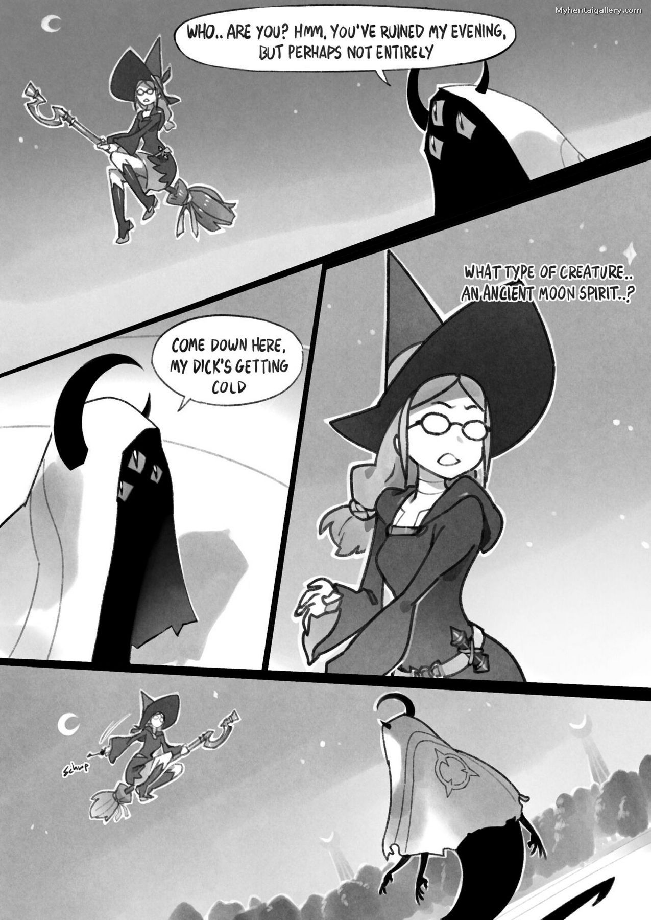 Black Witch Cartoon Porn - Little Witch Racer HD Hentai Porn Comic - 042